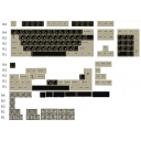 Retro Rubber 104+63 PBT Dye-subbed Keycaps Set for Cherry MX Mechanical Gaming Keyboard